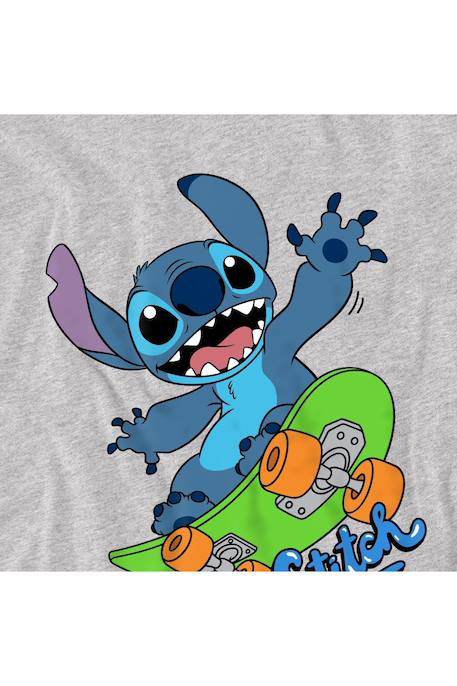 T-shirt motif skateboard coton Gris chiné 3 - vertbaudet enfant 