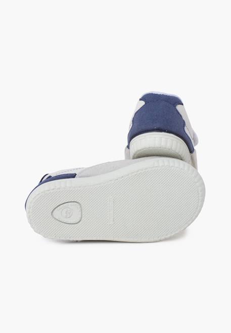 Baskets souples minimalistes talon coloré Bleu denim 3 - vertbaudet enfant 