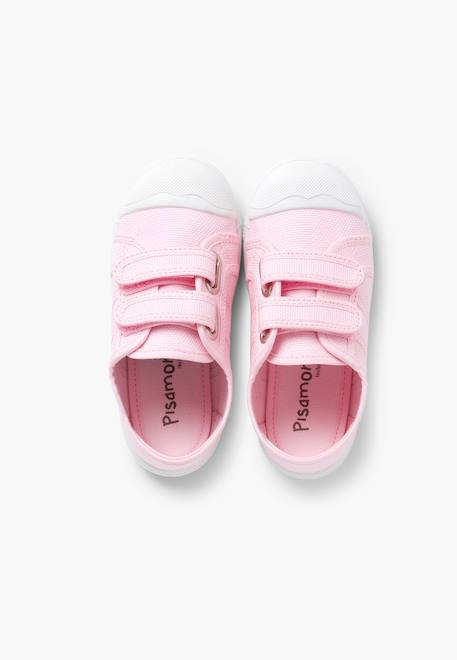 Baskets en toile avec scratchs pour enfant Rose 5 - vertbaudet enfant 