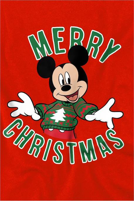 T-shirt de noël motif mickey mouse coton disney Rouge 3 - vertbaudet enfant 