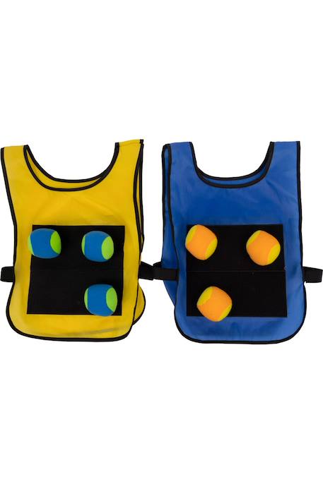 Ballon de dodgeball  quickdodge Jaune / bleu 4 - vertbaudet enfant 