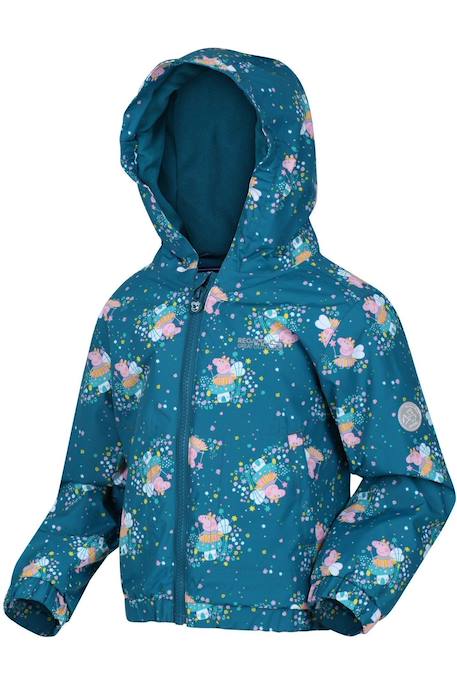Veste matelassée  peppa pig muddy puddle Bleu sarcelle foncé 4 - vertbaudet enfant 