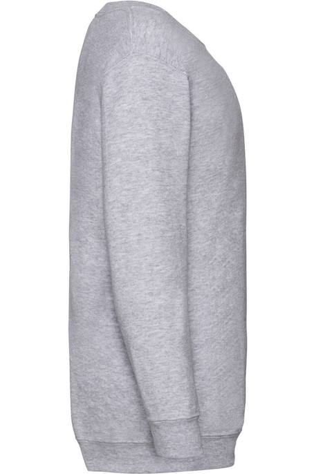 Sweat coton classic Blanc+Gris chiné 6 - vertbaudet enfant 