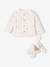 Veste bébé matelassée en velours + doudou coffret cadeau naissance écru 3 - vertbaudet enfant 