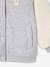 Veste fille bombers bi-matière drap de laine manches sherpa gris chiné 5 - vertbaudet enfant 