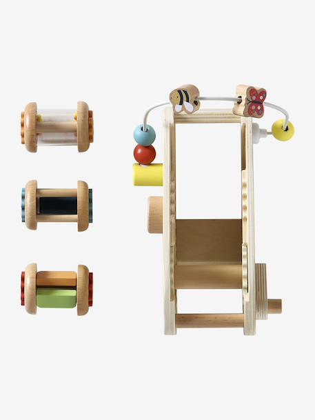 Toboggan à hochets LES 4 SAISONS en bois FSC® bois 4 - vertbaudet enfant 