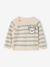 Pull rayé naissance en tricot avec poche fantaisie beige chiné 1 - vertbaudet enfant 