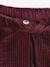 Pantalon fille velours forme loose bordeaux+Léopard+vieux rose 4 - vertbaudet enfant 