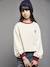 Tee-shirt cropped fille motif dos écru 1 - vertbaudet enfant 