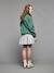 Sweat motif New York fille vert anglais 7 - vertbaudet enfant 