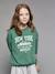Sweat motif New York fille vert anglais 1 - vertbaudet enfant 