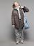 Parka fille léopard doublée sherpa marine 4 - vertbaudet enfant 