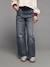 Jean large poches charpentier fille bleu moyen+denim gris 8 - vertbaudet enfant 