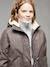 Parka fille léopard doublée sherpa marine 2 - vertbaudet enfant 