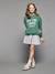 Sweat motif New York fille vert anglais 6 - vertbaudet enfant 