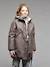 Parka fille léopard doublée sherpa marine 1 - vertbaudet enfant 