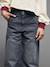 Jean large poches charpentier fille bleu moyen+denim gris 9 - vertbaudet enfant 