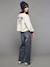 Jean large poches charpentier fille bleu moyen+denim gris 16 - vertbaudet enfant 