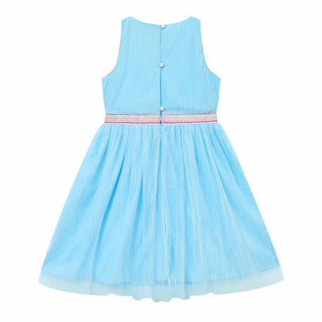 Robe demoiselle d'honneur  en voile    hepburn Bleu ciel 5 - vertbaudet enfant 