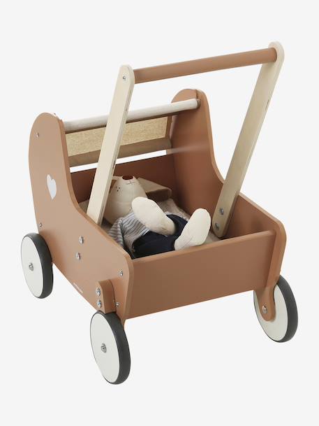 Chariot de marche landau en bois FSC® caramel 3 - vertbaudet enfant 