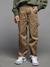 Pantalon loose en toile cappuccino 1 - vertbaudet enfant 