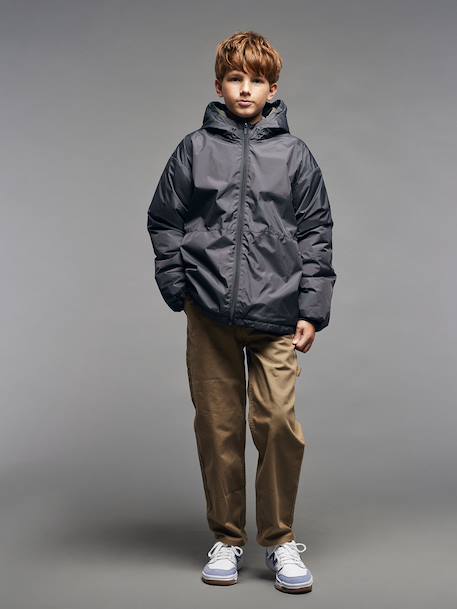 Coupe-vent garçon doublé sherpa anthracite 4 - vertbaudet enfant 