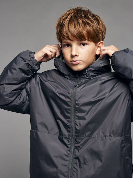 Coupe-vent garçon doublé sherpa anthracite 2 - vertbaudet enfant 