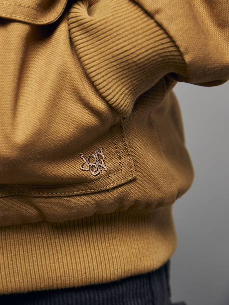 Blouson garçon en toile caramel 3 - vertbaudet enfant 