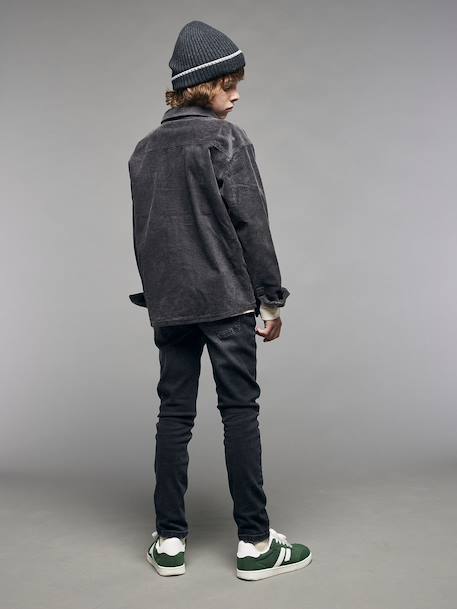Jean slim garçon effet destroy denim black+stone 9 - vertbaudet enfant 