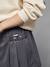 Jupe-short plissée fille anthracite 8 - vertbaudet enfant 