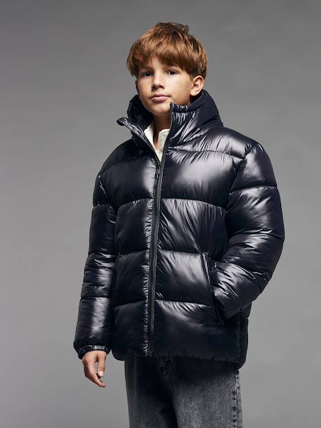 Doudoune garçon puffy anthracite 1 - vertbaudet enfant 