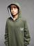 Sweat garçon à capuche kaki 2 - vertbaudet enfant 
