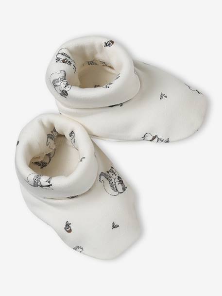 Ensemble bonnet, moufles, foulard et chaussons bébé beige 5 - vertbaudet enfant 
