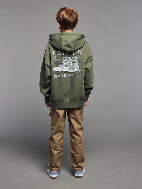 Pantalon loose en toile cappuccino 9 - vertbaudet enfant 