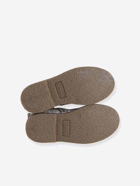 Boots enfant fille cuir détails festons lot beige+marine+marron+noir+taupe 5 - vertbaudet enfant 