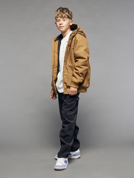 Blouson garçon en toile caramel 5 - vertbaudet enfant 