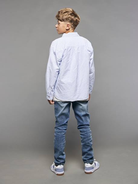 Jean slim garçon effet destroy denim black+stone 15 - vertbaudet enfant 