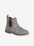 Boots enfant fille cuir détails festons lot beige+marine+marron+noir+taupe 1 - vertbaudet enfant 