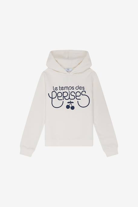 Sweat-shirt capuche celiagi Cream 1 - vertbaudet enfant 
