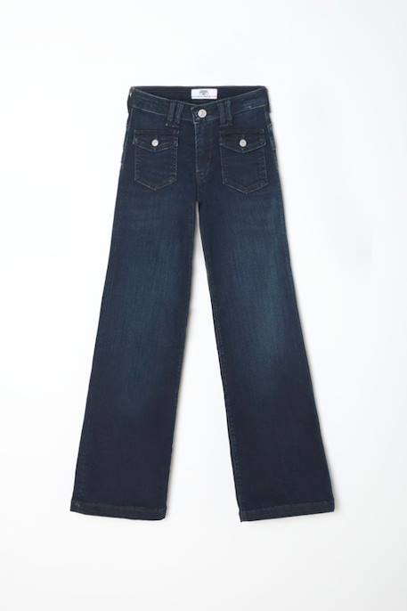 Jeans bootcut pulp slim, longueur 34 Blue / black 1 - vertbaudet enfant 
