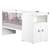 Lit combiné évolutif - basic Blanc/gris+Blanc/rose 4 - vertbaudet enfant 