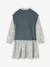 Robe effet 2 en 1 bi-matière fille vert sapin 2 - vertbaudet enfant 
