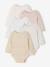 Lot de 5 bodies bébé fille ouverture américaine manches longues écru 1 - vertbaudet enfant 