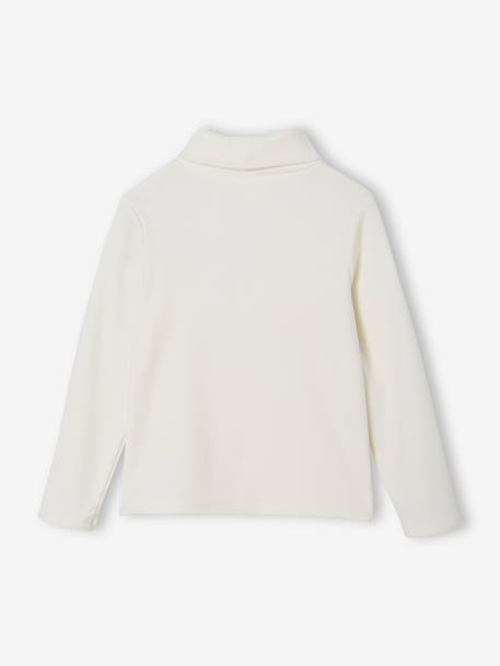 Sous-pull en maille polaire fille écru 2 - vertbaudet enfant 