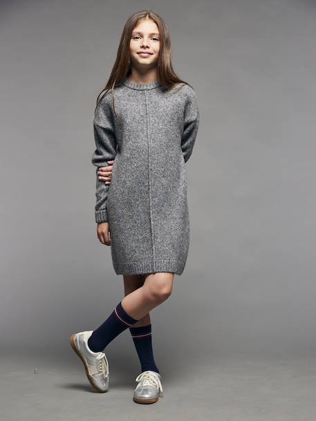 Robe en tricot anthracite 1 - vertbaudet enfant 