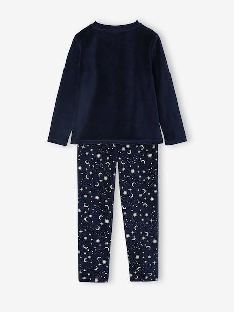 Pyjama fille Harry Potter en velours marine 4 - vertbaudet enfant 