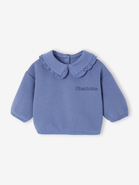 Sweat naissance effet denim bleu 5 - vertbaudet enfant 