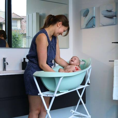 Baignoire bébé ourson Gris+Terracotta+Vert 14 - vertbaudet enfant 