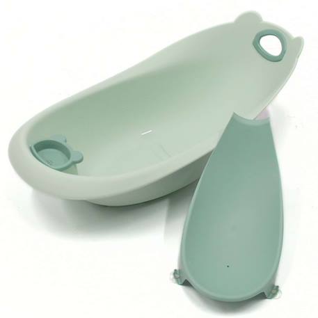 Baignoire bébé ourson Gris+Terracotta+Vert 16 - vertbaudet enfant 