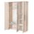 Armoire 3 portes à fermeture douce momo Beige cashmere - chêne 4 - vertbaudet enfant 